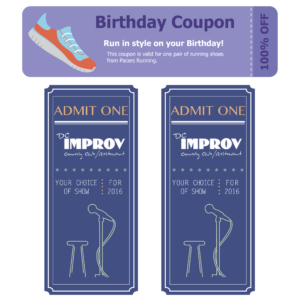 Running and Comedy Tickets